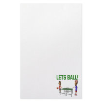 Lets Ball Custom Stationery