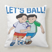 Lets Ball Throw Pillow