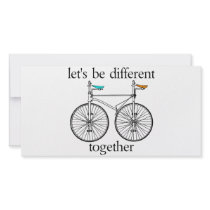 Let's Be Different Together Picture Card