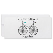 Let's Be Different Together Customized Rack Card