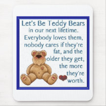 Let's Be Teddy Bears Mouse Mat