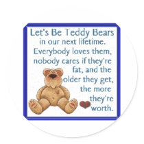 Let's Be Teddy Bears Sticker