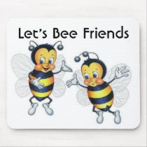 Let's Bee Friends mousepads