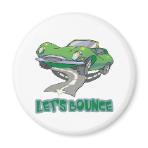 Lets Bounce Car magnets