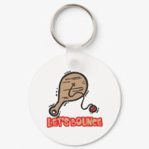 Lets Bounce Elastic Paddle Ball keychains