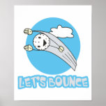 Lets Bounce Golf Ball Print