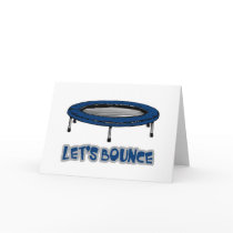 Lets Bounce Trampoline Greeting Cards