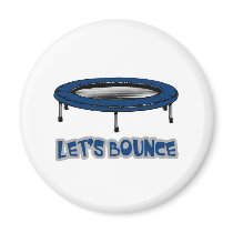 Lets Bounce Trampoline Refrigerator Magnets