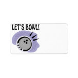 Lets Bowl labels