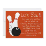 Let's Bowl Party Invitation