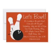 Let's Bowl Party Invitation
