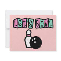 Let's Bowl Party Invitation by TotallyRandom Let's Bowl Party Invitation