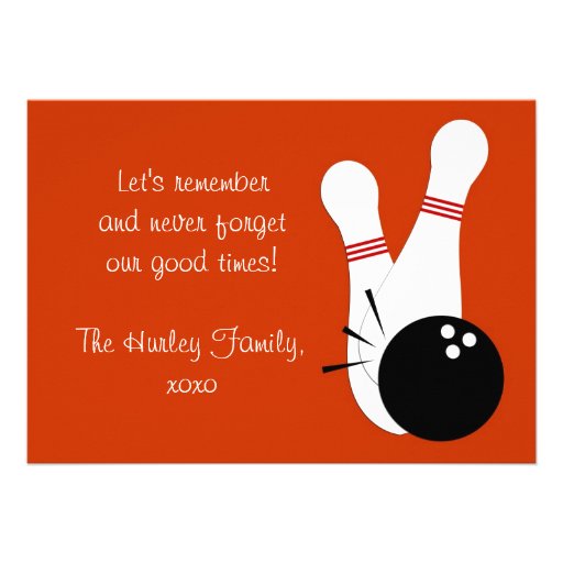 Let's Bowl Party Invitation
