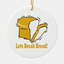 Lets Break Bread Christmas Tree Ornaments