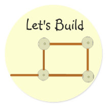 Let's Build stickers