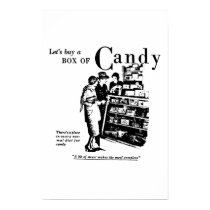 Let's Buy A Box Of Candy advertisement 1930 posters