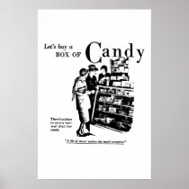 Let's Buy A Box Of Candy advertisement 1930 Print