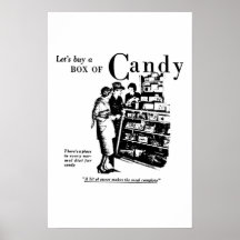 Let's Buy A Box Of Candy advertisement 1930 Print