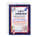 Let's celebrate! 4th of July Party Invitations