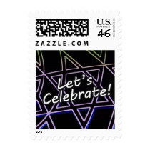 Let's Celebrate Black Square stamps