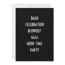 LET'S CELEBRATE FOR NO REASON INVITE