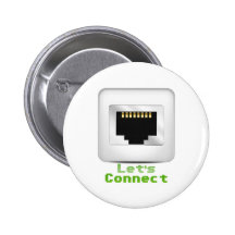 Let's Connect Pinback Button