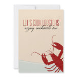 Let's Cook Lobsters Lobster Bake Invitation invitations