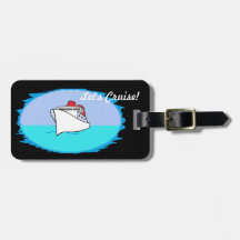 Let's Cruise Personalized Tag Bag Tag