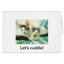 Let's cuddle! cards