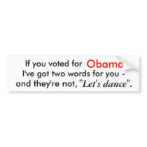 Let's Dance bumper stickers by No_Obot Let's Dance bumper stickers
