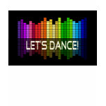 Let's dance party music t-shirts