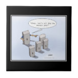 Let's Dig In Cartoon Tile