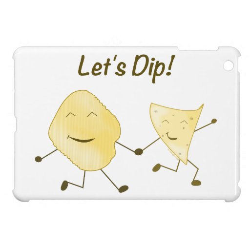 Let's Dip! (Cartoon Potato & Tortilla Chip) iPad Mini Case | Zazzle