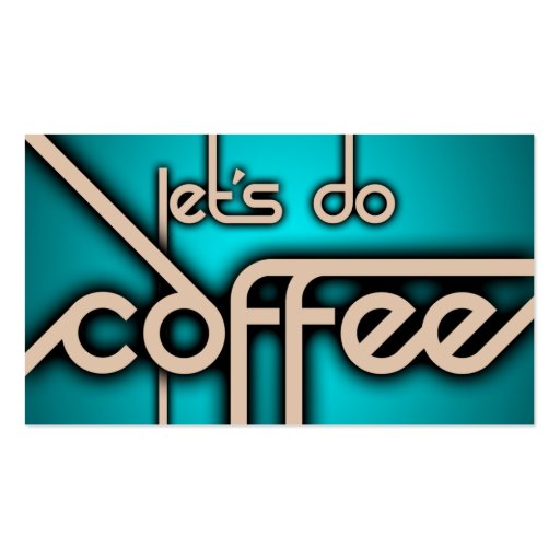 let's do coffee ( punch card ) business card template (front side)