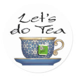 Let's do Tea - 003 Round Sticker