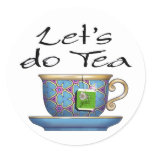 Let's do Tea - 007 Round Sticker