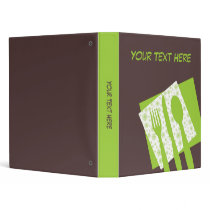 Let's Eat Avery Binder (Lime) by bwmedia Let's Eat Avery Binder (Lime)