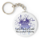 Let's Find a Cure! Rheumatoid Arthritis Design1 keychains