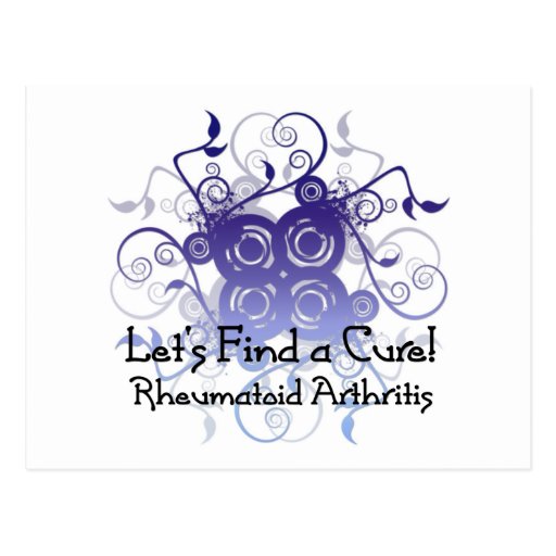 Let's Find a Cure! Rheumatoid Arthritis Design1 Post Cards