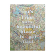 Let's Find Some Beautiful Place Postcard