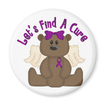 Let's Find The Cure Bear Magnet