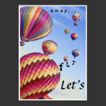 "Let's Fly Away", photo poster posters