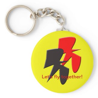 Let's fly together Keychain keychain