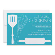 LET'S GET COOKING | COOK OFF PARTY INVITATIONS