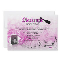 Let's Get Loud Pink- Birthday Party Invitation