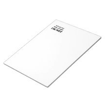 Lets get one thing straight memo notepads