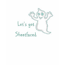 Let's get Sheetfaced Ghost Halloween Womens Tee t-shirts