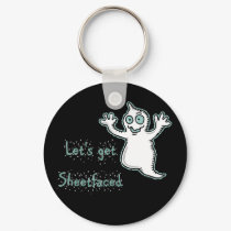 Let's Get Sheetfaced Halloween Ghost keychain