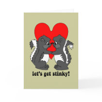 lets get stinky greeting card