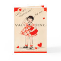 Let's Get Together! Be My Valentine Vintage Card card